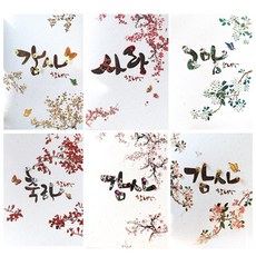 프롬앤투 카드 일반카드, 사랑.축하카드.감사카드.연하장 FT217, 6종