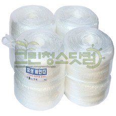 유성 바인다끈 (특대) 폭 3cm-4개입 고추끈 고추재배 농작물 결속끝 사용끈 푹신한끈 묶는끈 노끈 일반포장끈 백색끈 흰색끈 농업용품, 1개