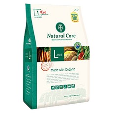 네츄럴코어 에코1 양고기 작은입자 강아지 사료, 2kg, 1개
