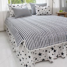 더블퀸침대커버날개화이트