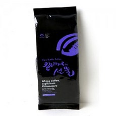아름다운커피 킬리만자로의 선물 홀빈 분쇄 유기농 분쇄커피 200g, 1box