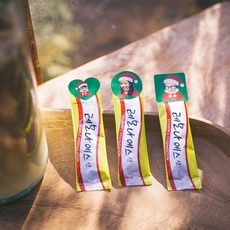 후아미 산타 DIY 레모나 세트 갈색크라프트지 포토스티커, 하트