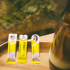 후아미 사진+메시지 DIY 레모나 세트 흰색 아트 광택지 포토스티커, 하트