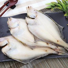 (할인이벤트중) 속초직송 손질한 반건조 가자미 32cm 건조 냉동 가자미 파란별 반건조생선, 3개, 200g내외(32cm)