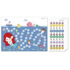 디자인아지트 기성 칭찬세트, 인어공주, 1세트