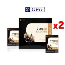 종근당건강 흑마늘즙 80ml x 120팩 전용쇼핑백 증정 건강즙, 120포