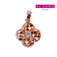 18케이포도송이유색팬던트