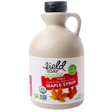 필드데이 그레이드 A 다크 컬러 로버스트 테이스트 메이플 시럽, 1개, 946ml