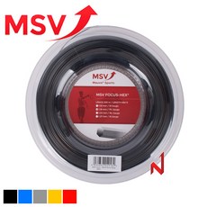 MSV 테니스스트링 포커스 헥스 1.18mm [200M] 5가지색, 블랙 1.18mm