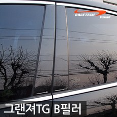 레이스텍 프리미엄 B필러 C필러 미러플레이트 기둥몰딩, B필러 TG그랜져(8P)