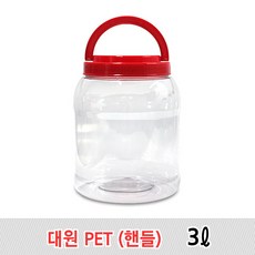 투명 PET병 젓갈병 술병 다용도 페트병 3L, 1개