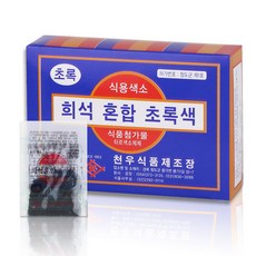 천우식품제조장 식용색소 초록색 30g, 4개