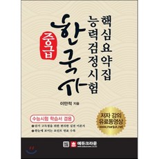 한국사 능력검정시험 핵심요약집 중급 : 수능시험 학습서 겸용, 크라운출판사