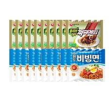봉지)팔도비빔면 10개 + 봉지)농심짜파게티 10개, 1개