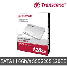 트랜센드 220S 2.5인치 SSD, TS120GSSD220S, 120GB