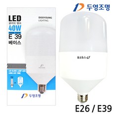 필립스 외 LED전구 PAR30 LED볼전구 촛대구 에디슨 모음, A_34 두영 LED전구40W(글로브형) E39 주광색, 1개