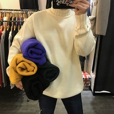 크레이브 5G 오버핏 터틀넥 목폴라니트