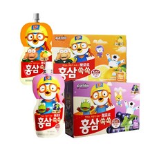 뽀로로 홍삼쏙쏙 포도블루베리10팩+오렌지10팩, 20개, 100ml