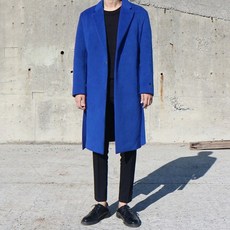 캐시미어 코발트 가운 코트