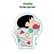 드림토이 짱구인형 파자마 라인프린트 악어 초코비 쿠션 봉제인형, 짱구 파자마라인프린트쿠션(2번)