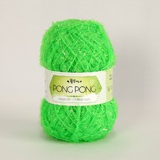 [앵콜스] 퐁퐁수세미실 (10+1/사은품) 뜨개실 털실 손뜨개, 20 네온연두