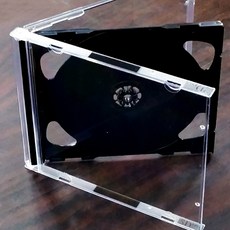 CD케이스 10mm 쥬얼 시디케이스 100장, 03. 2CD쥬얼케이스(블랙)-100장