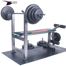포스스포츠 (국산)포스레그벤치프레스 블랙원판20~70kg세트