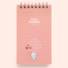 카카오프렌즈 pp커버 스프링 수첩, 리틀프렌즈_pp커버수첩_어피치