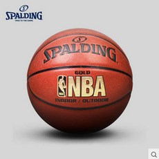 Qterra(특허브랜드) 신형 NBA 공인구 스팔딩골드 실내외 스팔딩농구공, 스팔딩농구공74-606Y, 1개