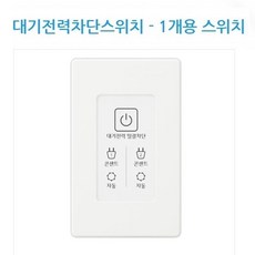 진흥전기 대기전력자동차단스위치 1개용 2개용(전등1회로 2회로) 아래 상세 페이지 확인요, 1개