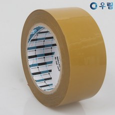 우림 박스테이프 더블경포장 황색 80M 1BOX, 50개