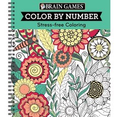 (영문도서) Color by Number Green Spiral, Publications International, Ltd.