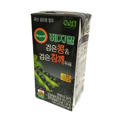 베지밀 검은콩과 검은참깨 두유, 190ml, 64개