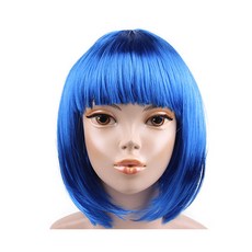 피플스파티 파티가발, 단발머리가발-블루