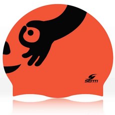 센티 SC-769 베트맨 오렌지 실리콘수모 수영모자