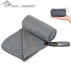 SEATOSUMMIT 씨투써밋 포켓 타월 여행용 수건 캠핑 여행 등산 야외 극세사 세면, 포켓 타월 MD 그레이