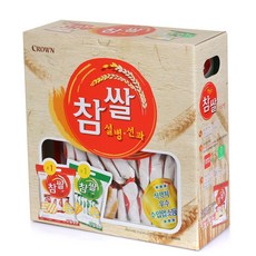 Crown 크라운 찹쌀 설병 선과 2팩 523g, 1세트