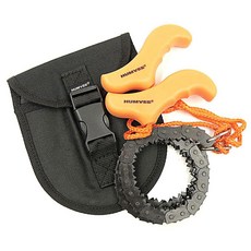 HUMVEE 험비 Pocket Chain Saw 휴대용 캠핑용 체인 톱 쏘우 한강사, 1개