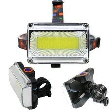 LED 충전식 자전거 라이트 전조등 안전등 헤드랜턴 10와트 DHSS, 랜덤, 1개