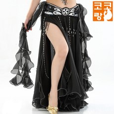 젤라 스커트 성인 밸리댄스복 벨리 라인 라틴