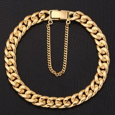 앨리스 14K 할로우커브체인 7mm 팔찌