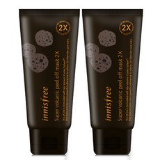 이니스프리 수퍼 화산송이 필 오프 마스크 2X, 2개입, 1개