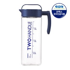 코멕스 투핸들 냉장고물병, 차콜, 2L