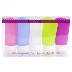 샤니 얼티미트 젯세터 트래블 컨테이너 코스메틱 보틀 5개입 60ml, 1개, 혼합 색상