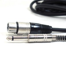 캐논 55잭 마이크케이블 5M XLR 앰프 영상 연장 음향, 단품