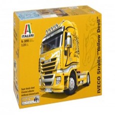 Italeri 24스케일 IVECO Stralis "Yellow Devil" 하비라이프트럭자동차