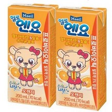 매일유업 헬로엔요 200ml, 오렌지, 24개