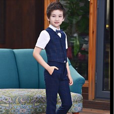 반값할인! 유니엔젤 다니엘4종(조끼+셔츠+바지+사은품) 남아정장