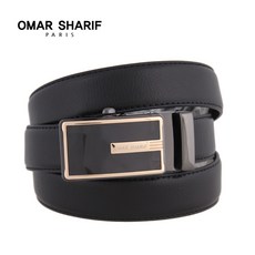[오마샤리프] 버클 포인트 소가죽 자동벨트 Belt-134