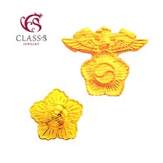 순금24K 군대경찰계급장 메달금펜던트 3.75g